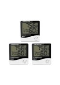Resim Xhhdqes 3x Dijital Lcd Kapalı Açık Oda Elektronik Sıcaklık Nem Ölçer Termometre Higrometre 