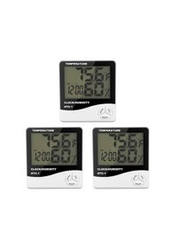 Resim Xhhdqes 3x Dijital Lcd Kapalı Açık Oda Elektronik Sıcaklık Nem Ölçer Termometre Higrometre 