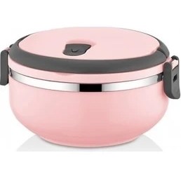 Resim Mobgift Freshbox Tek Katlı Sefer Tası Yemek Termosu - Pudra Pembe 