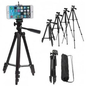 Resim FotoDijital Cep Telefonları Ve Kompakt Makineler Için 102cm Tripod + Tripot Taşıma Çantası + Telefon Tutacağı 