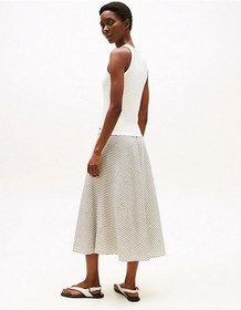 Resim Tommy Hilfiger Kadın Pamuklu İnce Örgü Kolsuz Dar Kesim Beyaz Kazak Ww0ww45706ya8 Beyaz 