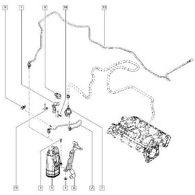 Resim Renault Elektro Vana Suportu Kanister Clio 4 