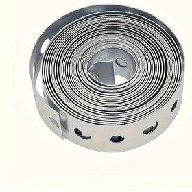 Resim Gateesat 1 Adet 3/4" X 10ft Galvanizli Çelik Kayış - Boru Braketleri Ve Metal Plaka Rulosu İçin Dayanıklı 