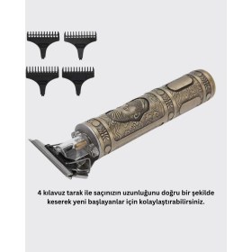 Resim Teknodayım Saç ve Sakal Için Çok Fonksiyonlu Güçlü Kesme Makinesi 