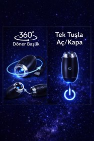 Resim VELORASHILD Astrovia Galaksi Projektör - USB Girişli 360° Dönen Oda Ambiyans Lambası 
