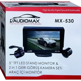 Resim Audiomax 5 Inç Lcd Araç Monitör Geri Vites Kamerası Hediyeli 