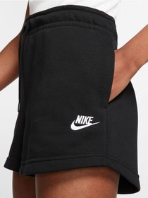 Resim Nike Sportswear Essential Women's French Terry Shorts Black Pamuklu Kısa Kadın Şort Siyah 