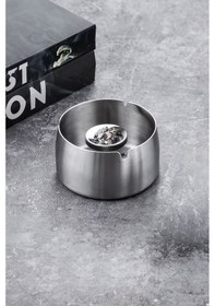 Resim 25 Adet Çelik 8 Cm Kafe Restaurant Lokanta Yuvarlak Kül Tablası Küllük Mt172by 