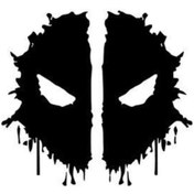 Resim Deadpool Oto Motor Laptop Duvar Folyo Sticker 40 X 36 Cm 