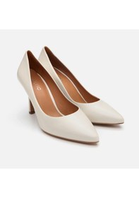 Resim Hotiç Hakiki Deri Ekru Kadın Stiletto 01ayh304180a400 Kemik-ecru Ekru 