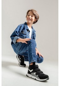 Resim Mnpc Erkek Çocuk Siyah Hakiki Deri Suya Dayanıklı Anatomik Günlük Bot 25k3b110652 Siyah 