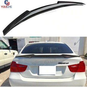 Resim Bmw E90 Bagaj Üstü Yarasa Spoiler - Spoyler 2005 - 2012 Boyalı Parlak Siyah 