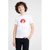 Resim Uchiha Itachi Baskılı Unisex Çocuk Beyaz Tshirt 