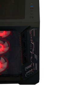 Resim ColdPower Seawave 7x Argb Sessiz Fan Temper Cam Kumanda Kontrolcü Psu Yok E-Atx Gaming Kasa 