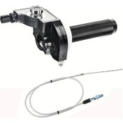 Resim Tongdashop 22mm Cnc Alüminyum Hızlı Sökümlü Motor Gaz Kelebeği, 110-250cc Atv Siyah 