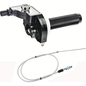 Resim Tongdashop 22mm Cnc Alüminyum Hızlı Sökümlü Motor Gaz Kelebeği, 110-250cc Atv Siyah 