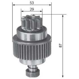 Resim Marş Dişlisi Hıtachı Tipi 9 Diş Rulmanlı N11.12409 