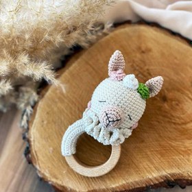 Resim Amigurumi Lama Oyuncağım - Çıngırak 