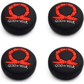 Resim God Of War Desenli Xbox One S/one X/xbox E/xbox 360 Analog Koruyucu Silikon Pad 