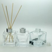 Resim Boş Parfüm Şişesi 110 ml (10 Adet) Kare Bambu Boş Şişe 