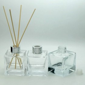 Resim Boş Parfüm Şişesi 110 ml (10 Adet) Kare Bambu Boş Şişe 