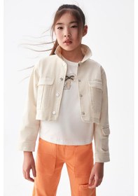 Resim Nk Kids Kız Ceket 24ynk36706 Krem 