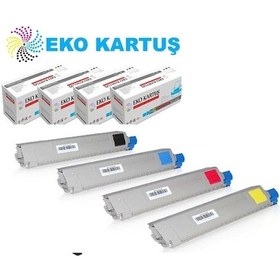 Resim Eko Kartuş Oki C831-C841 Uyumlu 4 Renk Toner 