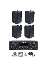 Resim Lastvoice Black Wall Small Paket-2 Hoparlör ve Anfi Ses Sistemi S 