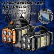Resim Çok Fonksiyonlu Güneş Enerjili Taşınabilir Işık, LED & COB Acil Durum Işığı, USB Şarj, Ön ve Arka Çift Işık Aydınlatması, Cep Telefonunuzu Şarj Edebilir, Beyaz Işık & Sarı Işık El Feneri, Kamp, Yürüyüş, Bakım, Balıkçılık, Kamp Işığı, Kamp Ekipmanı, Acil Durum Aracı, Kompakt Tasarım, Çift Aydınlatma, Enerji Verimli LED, Yüksek Lümen Çıkışı, USB Işık, Kampçılar ve Yürüyüşçüler, Açık Hava Tutkunları İçin 