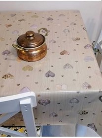 Resim Başak Ev Tekstili(437) ELYAFLI PVC MUŞAMBA - DESENLİ SİLİNEBİLİR MASA ÖRTÜSÜ RENKLİ-140 x 140 