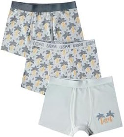 Resim U.S. Polo Assn. Erkek Çocuk Boxer, Yeşil, 9-10 Yaş, Set of 3 