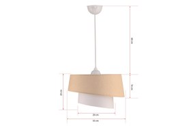 Resim EVLİGHT BARET 2 KATLI SARKIT AVİZE, PUDRA 