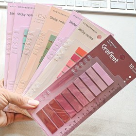 Resim 200 Morandi Renkli Yapışkan Not Kağıtları Şeffaf İndeks Etiketleri Not Almak İçin Kombinasyon 