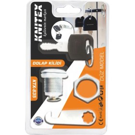 Resim Knitex KTX-835 Vokumlu Dolap Kilidi Düz-56 