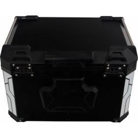 Resim GP Kompozit Universal 37 lt Alüminyum Motosiklet Çantası gri 