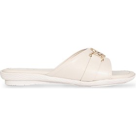 Resim Konfores 1890-246022 Kadın Günlük Tokalı Terlik Bej Çok Renkli 