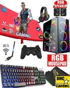 Resim DMC N178 (PUGB,GTA 5) I5 9400f,16gb,500gb Hdd,256gb Ssd,4gb R7240 Gddr5,24''oyuncu Masaüstü Bilgisayar 