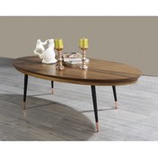Resim MODEL DESİGN Mt 80 Demir Ayaklı Elips Orta Sehpa 
