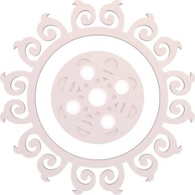 Resim Motifpiyer Tavan Spot Göbek Motifli Yuvarlak-01-05-Dış Çıtalı 