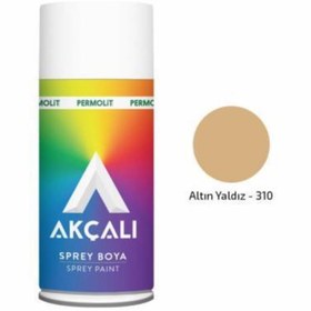 Resim Akçalı 310 Altın Yaldız Renk Ambalaj 400 ml -12 Adet Sprey 
