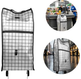 Resim Maarketim Geniş Hacimli Tekerlekli Pazar Çantası Dayanıklı ve Ergonomik 