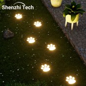 Resim 4 adet Shenzhi Tech Güneş Köpek Pati LED Işıkları - Bahçe, Avlu ve Çim Dekoru için Akıllı Sensör Peyzaj Aydınlatması, Hava Koşullarına Dayanıklı ve Kolay Kurulum, Sıcak Beyaz LED'ler, Evcil Hayvan Severler için Sevimli Pati Tasarımı, Evcil Hayvan Severleri Hediyeleri | Dekoratif Dış Mekan Işıkları | Enerji Verimli Aydınlatma 