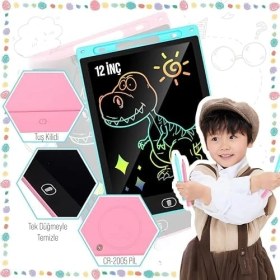 Resim Storemax Çocuklar ve Yetişkinler Için Dokunmatik Ekran Dijital Çizim Tahtası, Kalemli Yazı ve Çizim Tableti (Siyah, Cwt-10) 