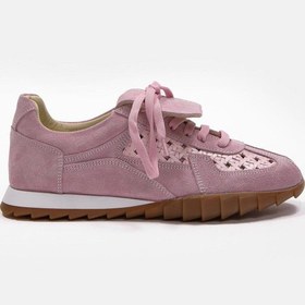 Resim NILUFARR Minova Lila Hakiki Deri Kadın Sneaker 