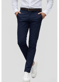 Resim Efor Slim Fit Yan Cep Esnek Pamuklu Casual Lacivert Pantolon P 1088 Lacivert 