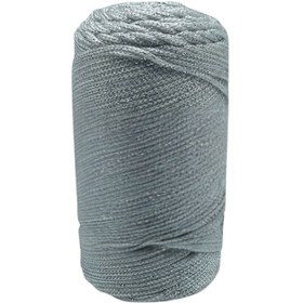 Resim Makrome İpi 3 mm Polyester Gri Simli 