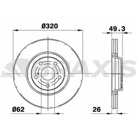 Resim ON FREN DISK (AYNASI) TOYOTA AVENSIS VERSO 2.0 D4D 2.2 D4D 08-18 (320X5) 