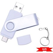 Resim Yeni 2 In 1 Tip-c Kalem Sürücü 256gb Usb Bellek Çubuğu 128gb 64gb Pendrive 32gb Silver 8gb Diğer 