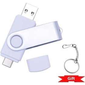 Resim Yeni 2 In 1 Tip-c Kalem Sürücü 256gb Usb Bellek Çubuğu 128gb 64gb Pendrive 32gb Silver 8gb Diğer 