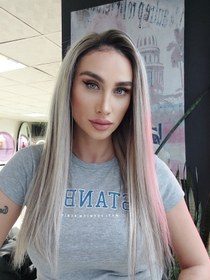 Resim EMMA PLATİN SARIŞIN RÖFLELİ DANTEL PERUK ÜNİTESİ - TAM DANTEL CAP 